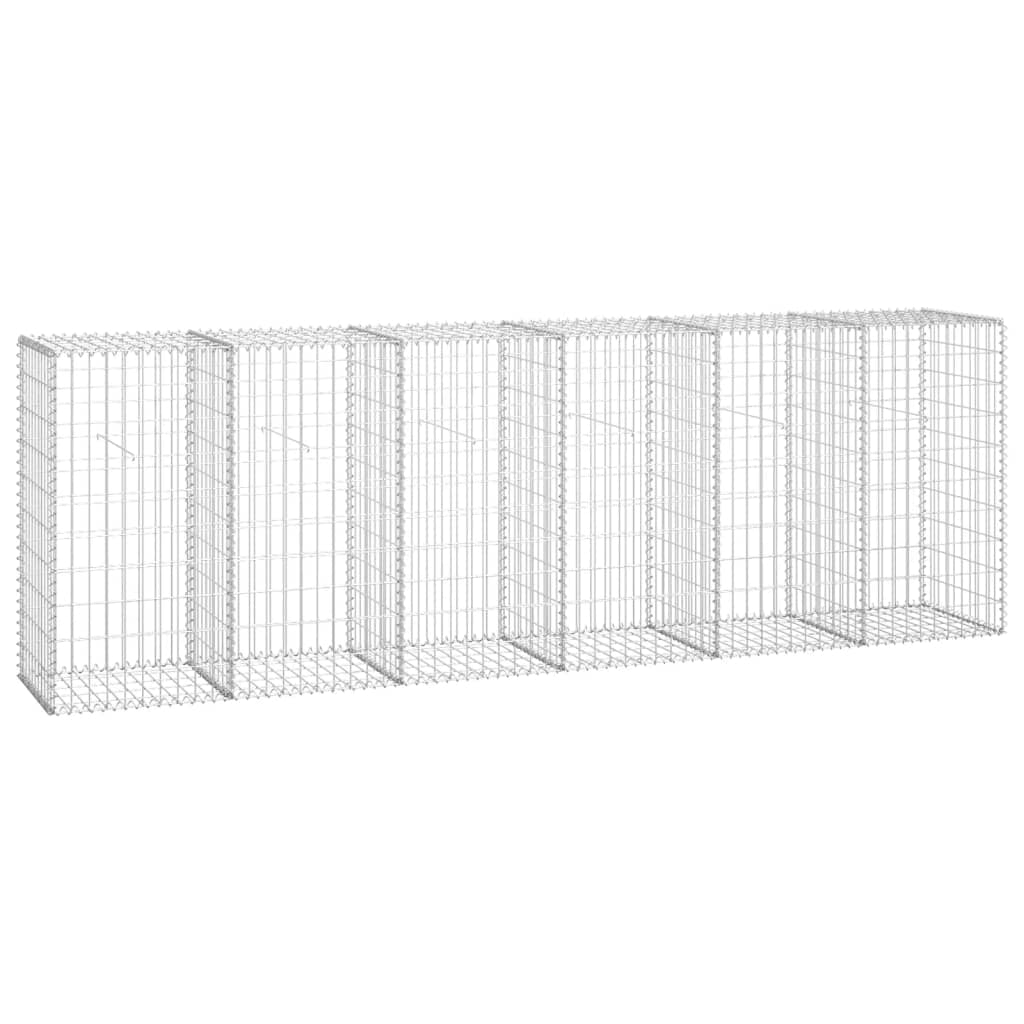 Gabion med topp- og bunnlokk galvanisert stål 300x50x100 cm
