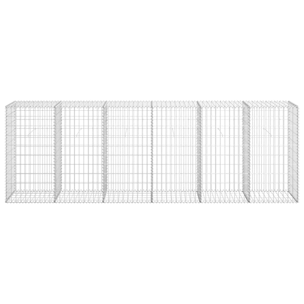 Gabion med topp- og bunnlokk galvanisert stål 300x50x100 cm