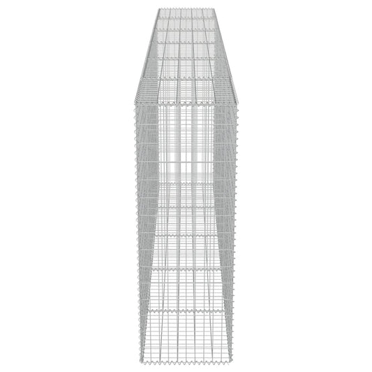 Gabion med topp- og bunnlokk galvanisert stål 300x50x150 cm