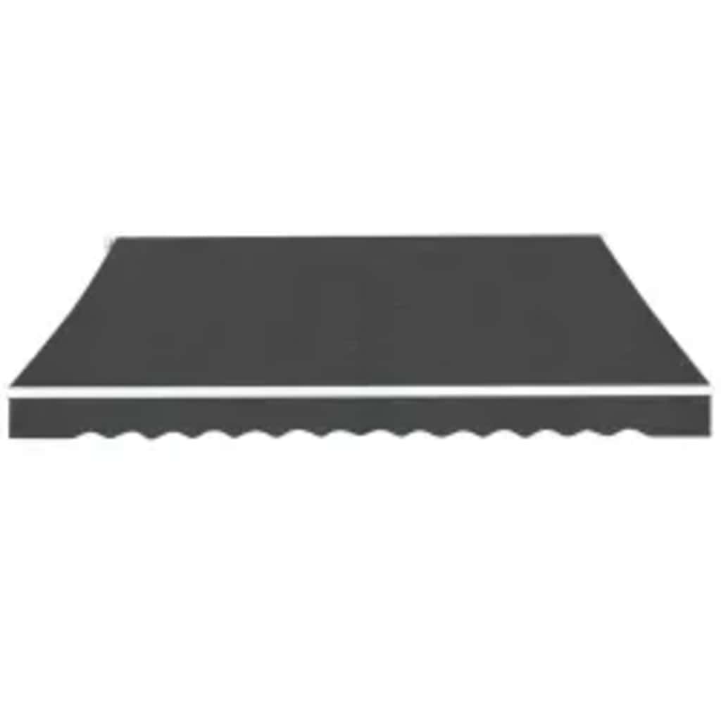Foldbar markise manuell 600 cm antrasitt vidaXL