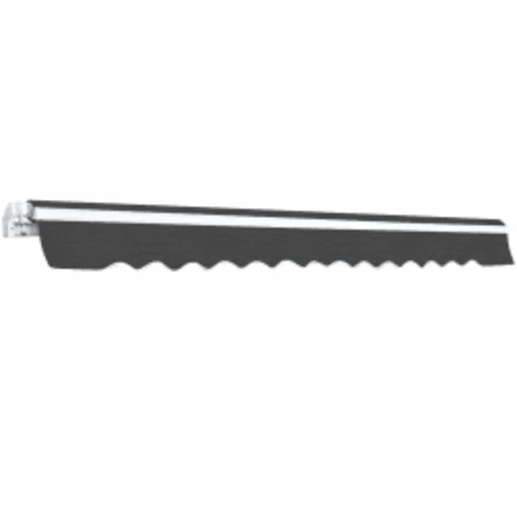 Foldbar markise manuell 600 cm antrasitt vidaXL