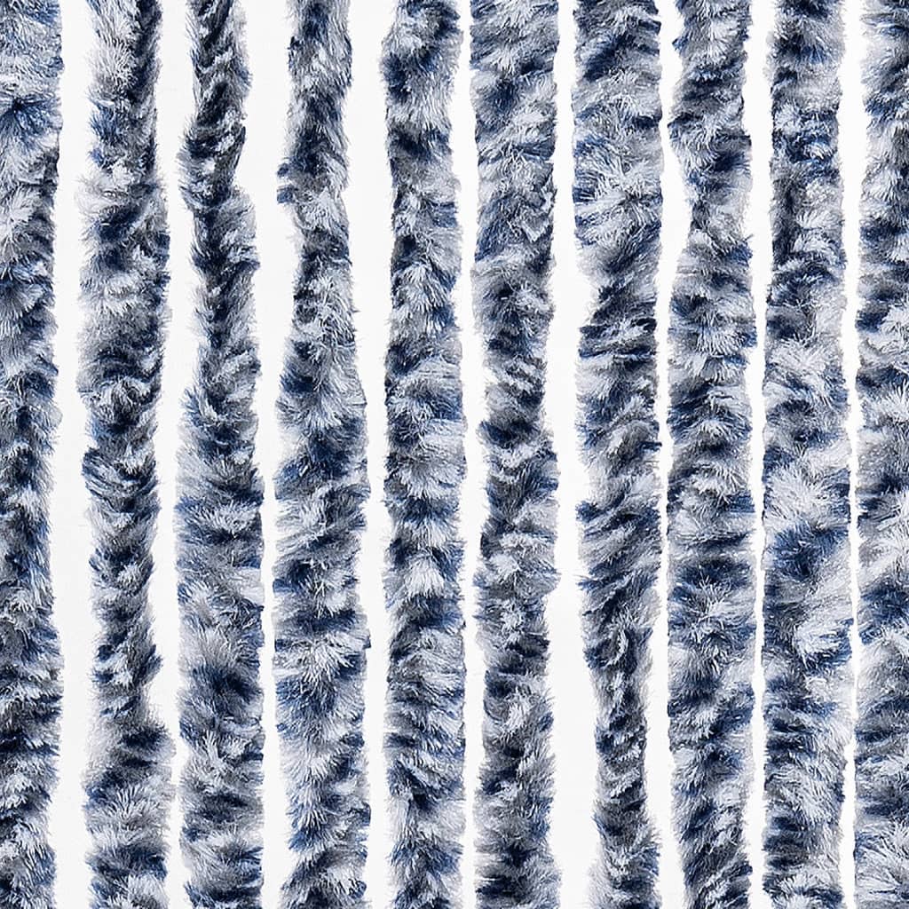 Insektgardin 56x185 cm blå, hvit og sølv
