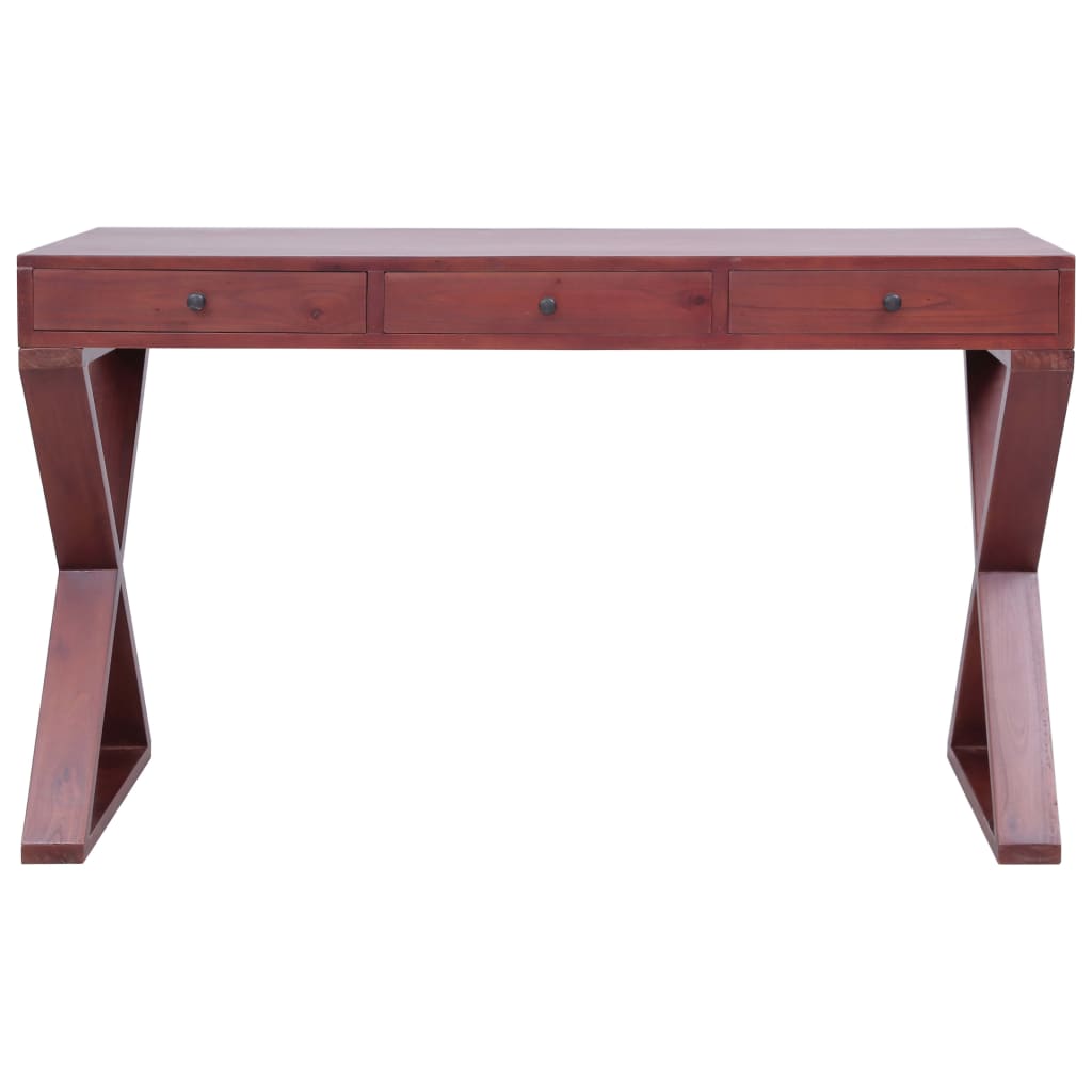 Databord brun 132x47x77 cm heltre mahogni