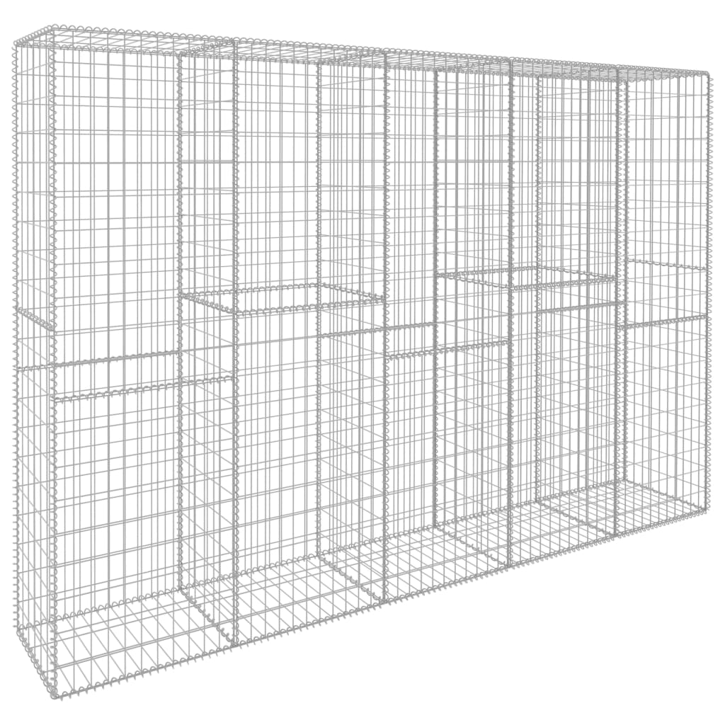 Gabion med topp- og bunnlokk galvanisert stål 300x50x200 cm vidaXL