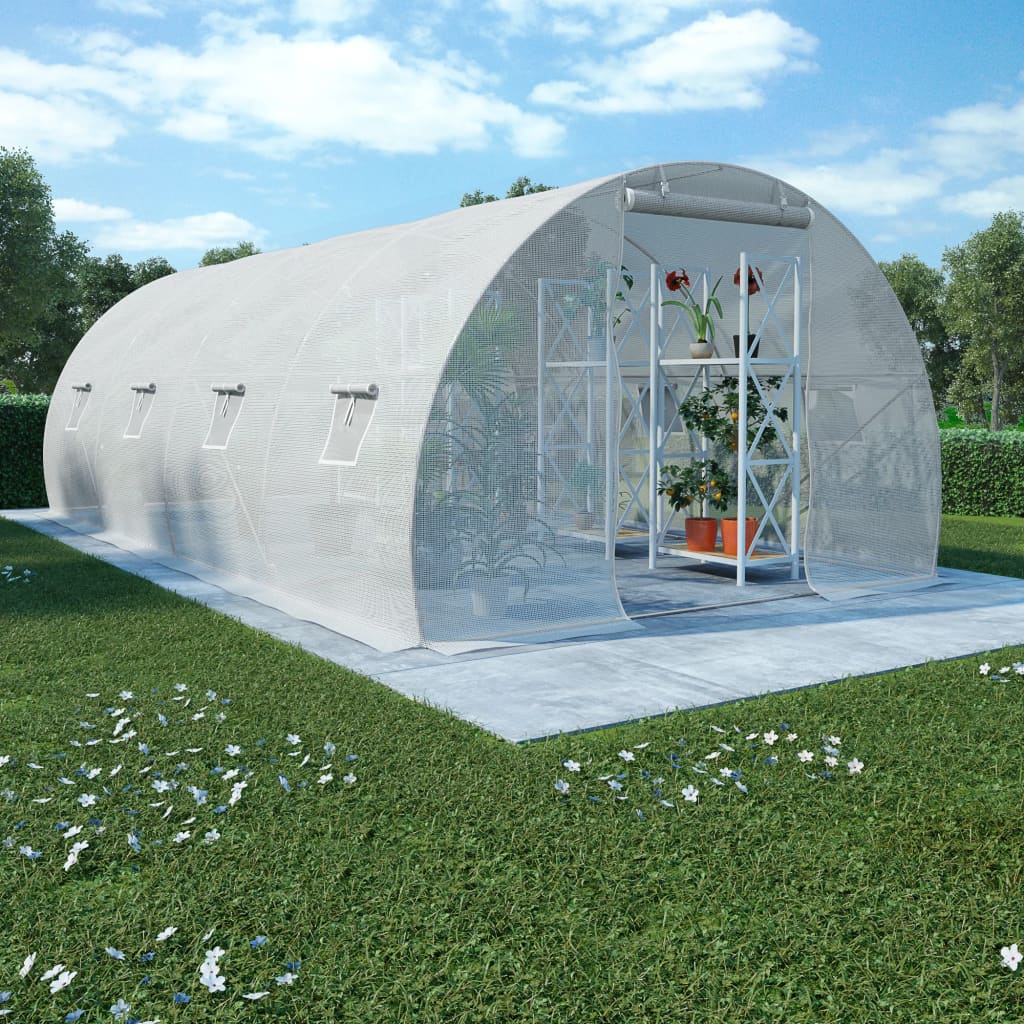Drivhus 18m² 600x300x200 cm