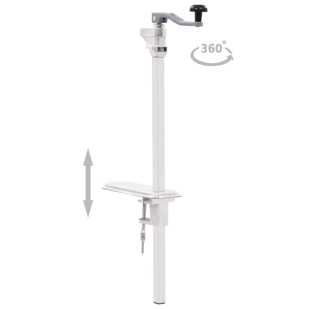 Boksåpner sølv 70 cm aluminium og rustfritt stål