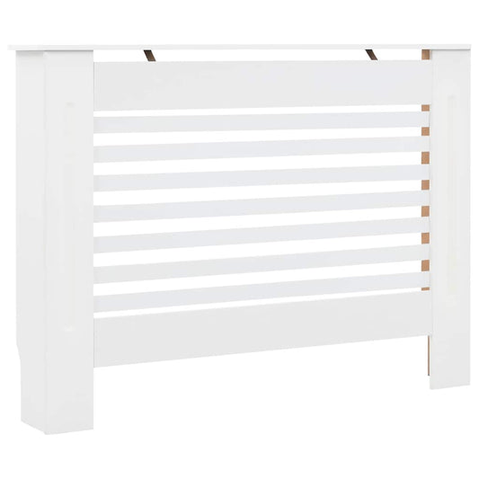 Radiatordeksel hvit 112x19x81,5 cm MDF