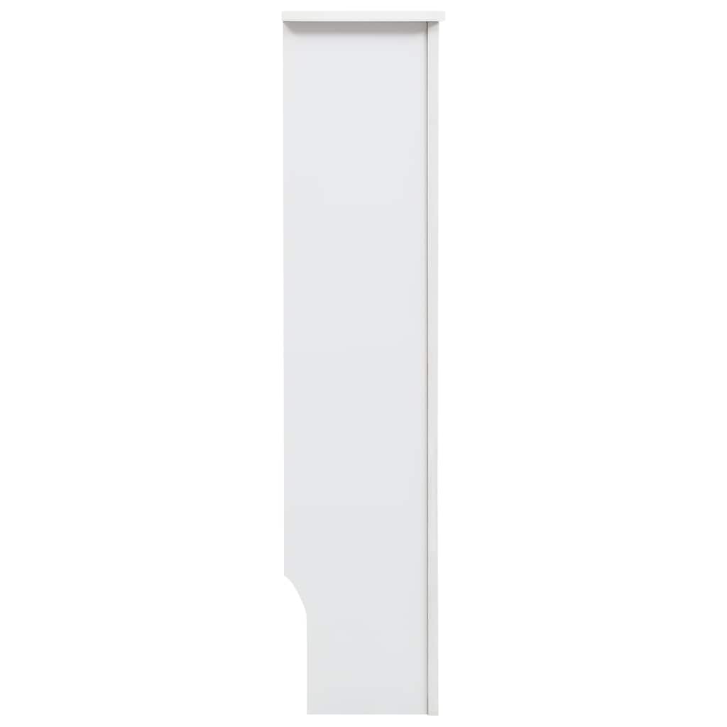 Radiatordeksel hvit 112x19x81,5 cm MDF