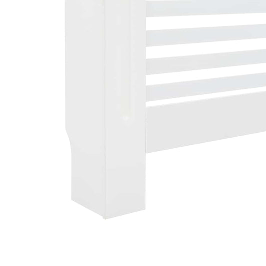 Radiatordeksel hvit 112x19x81,5 cm MDF