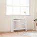 Radiatordeksel hvit 112x19x81,5 cm MDF