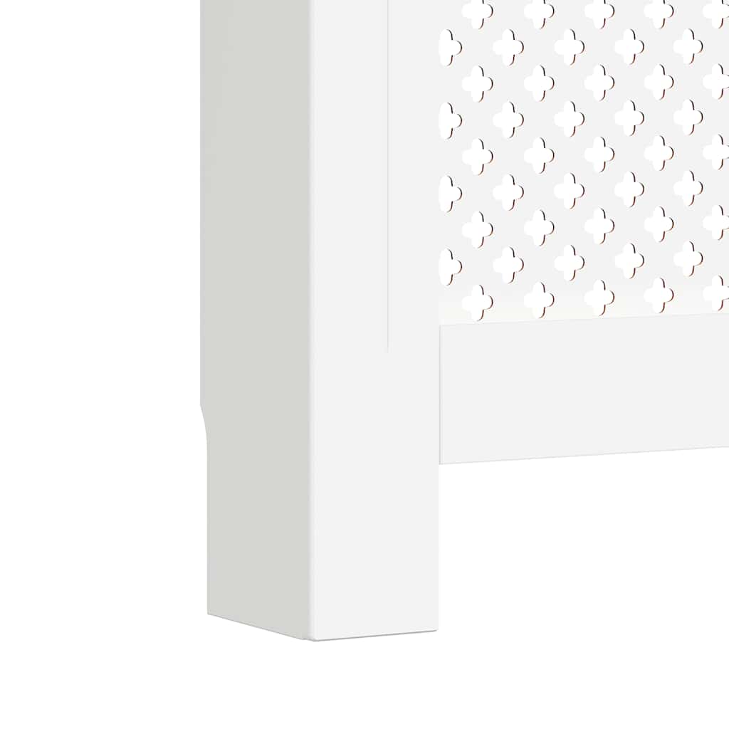 Radiatordeksel hvit 112x19x81,5 cm MDF