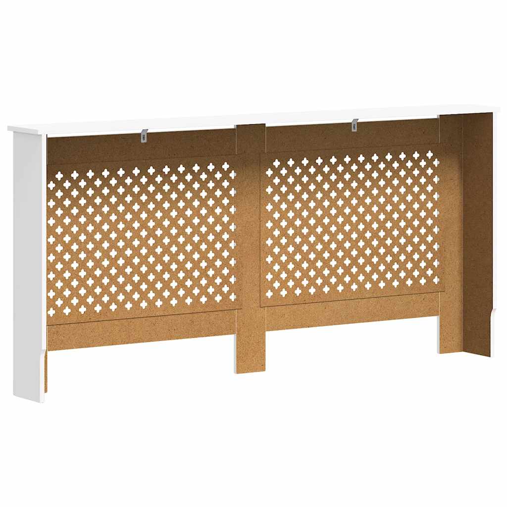 Radiatordeksel hvit 172x19x81,5 cm MDF vidaXL