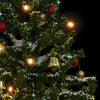 Kunstig juletre med snø og paraplybase grønn 75 cm