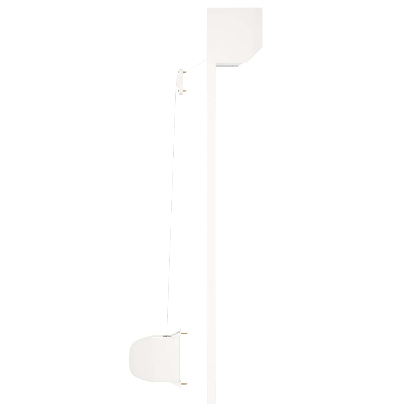 Rullegardin Hvit 80 x 100 cm Aluminium og Polyuretan