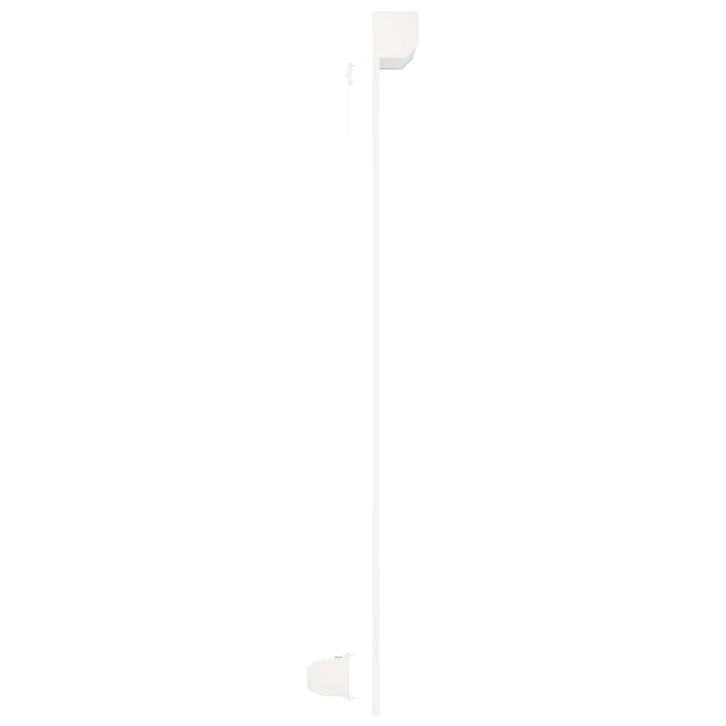 Rullegardin Hvit 100 x 210 cm Aluminium og Polyuretan