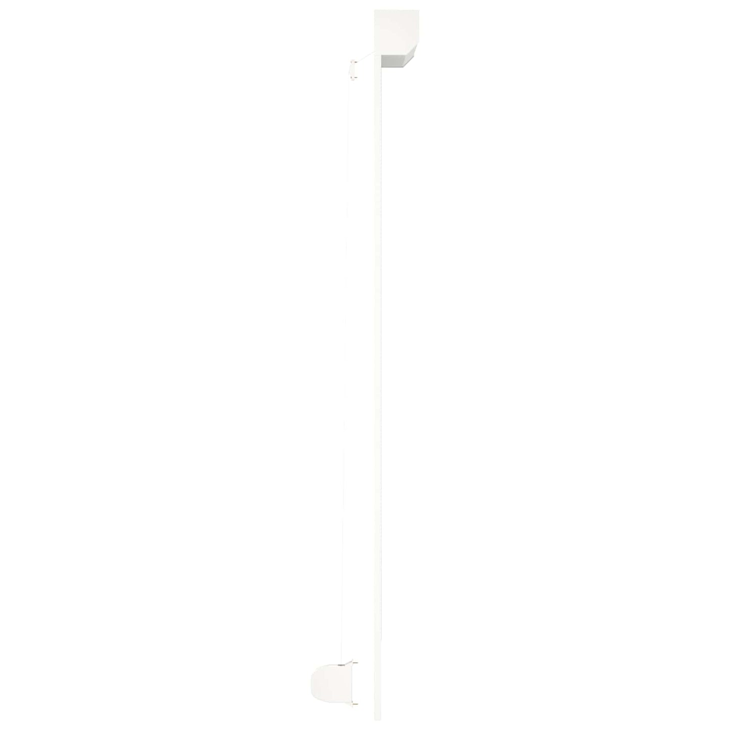 Rullegardin Hvit 110 x 220 cm Aluminium og Polyuretan