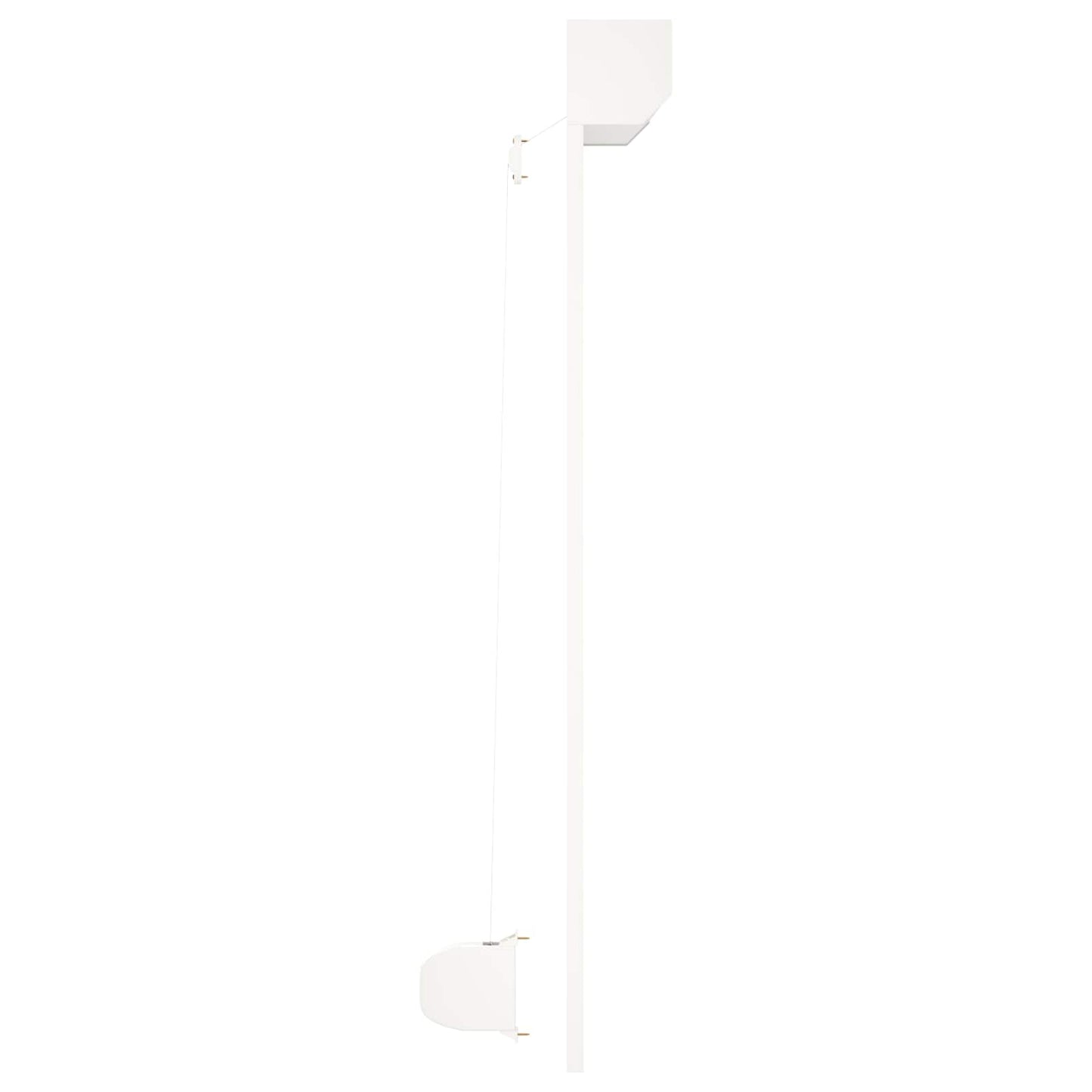Rullegardin Hvit 130 x 140 cm Aluminium og Polyuretan
