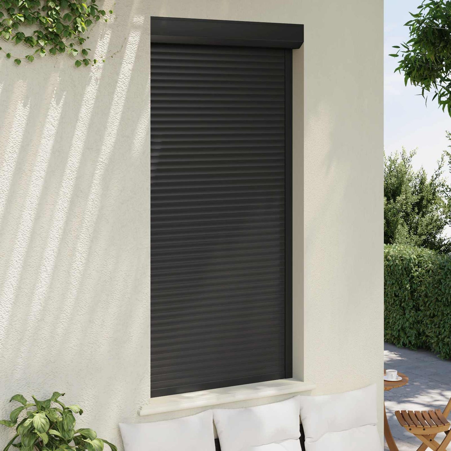 Rullegardin Antrasitt 100 x 210 cm Aluminium og Polyuretan