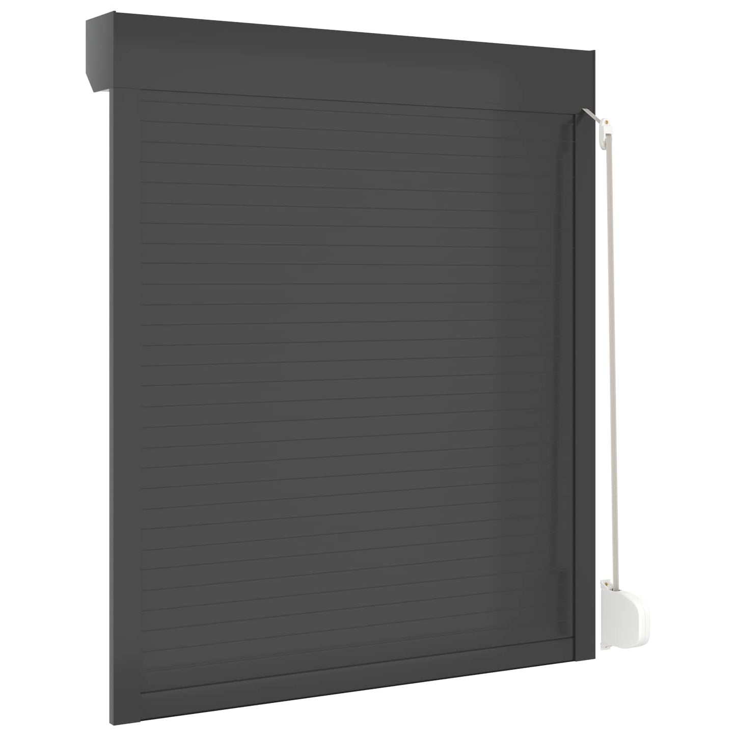 Rullegardin Antrasitt 110 x 130 cm Aluminium og Polyuretan