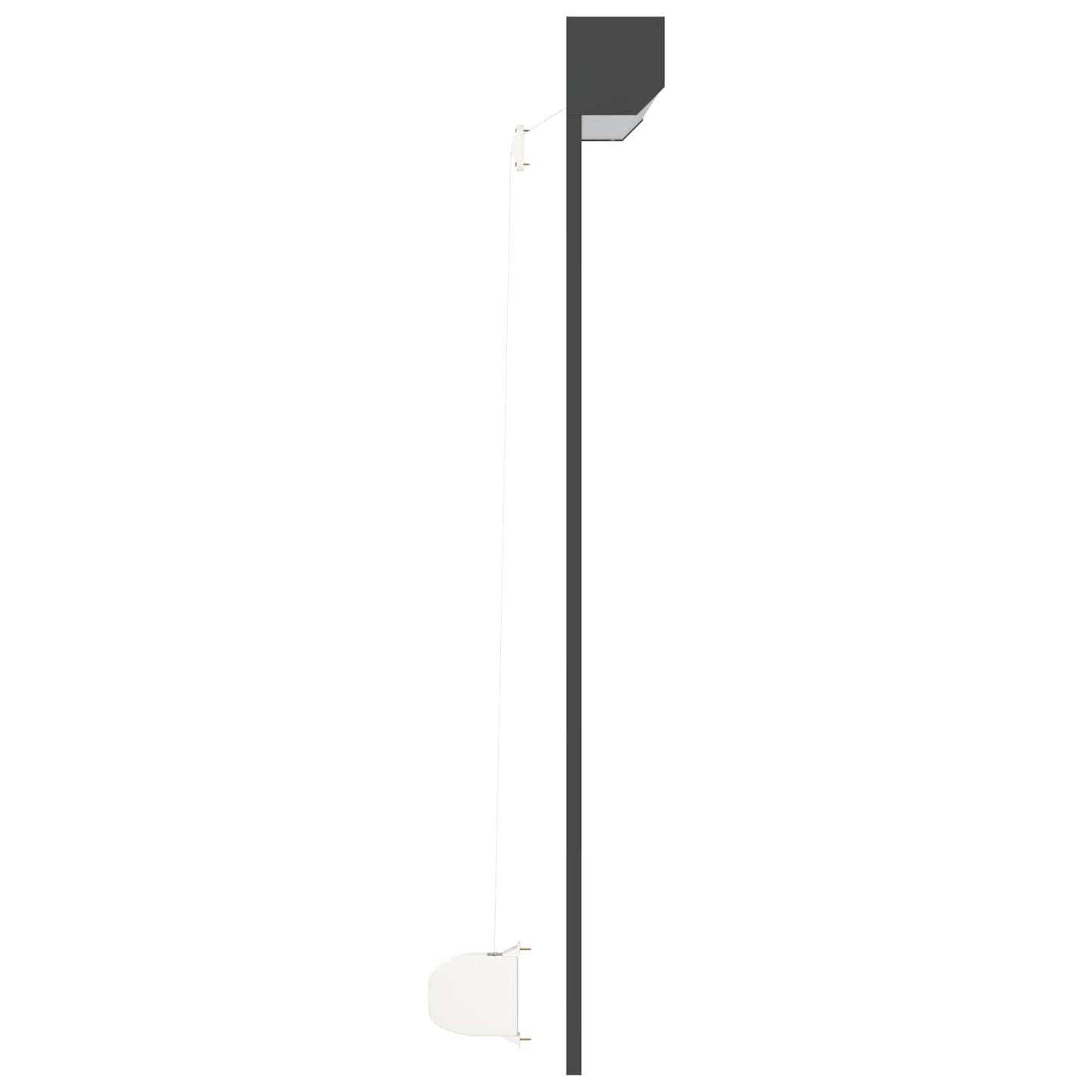 Rullegardin Antrasitt 160 x 150 cm Aluminium og Polyuretan