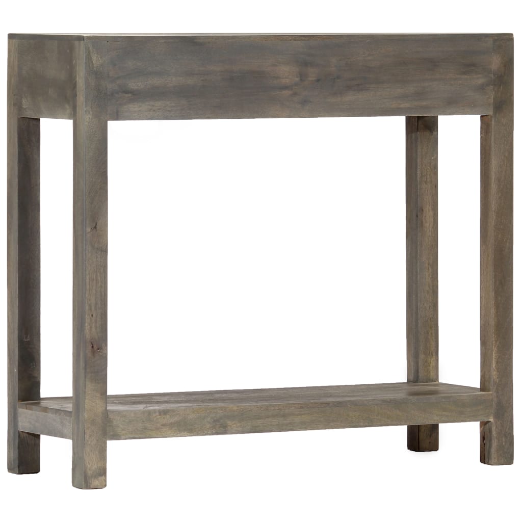 Konsollbord grå 86x30x76 cm heltre mango