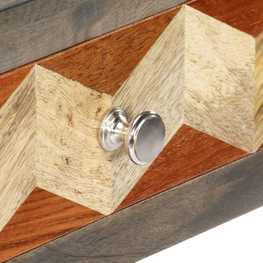 Konsollbord grå 86x30x76 cm heltre mango