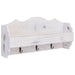 Veggmontert garderobepanel hvit 50x10x23 cm tre