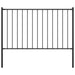Gjerdepanel Woerden med stolper stål 1,7x1,25 m svart