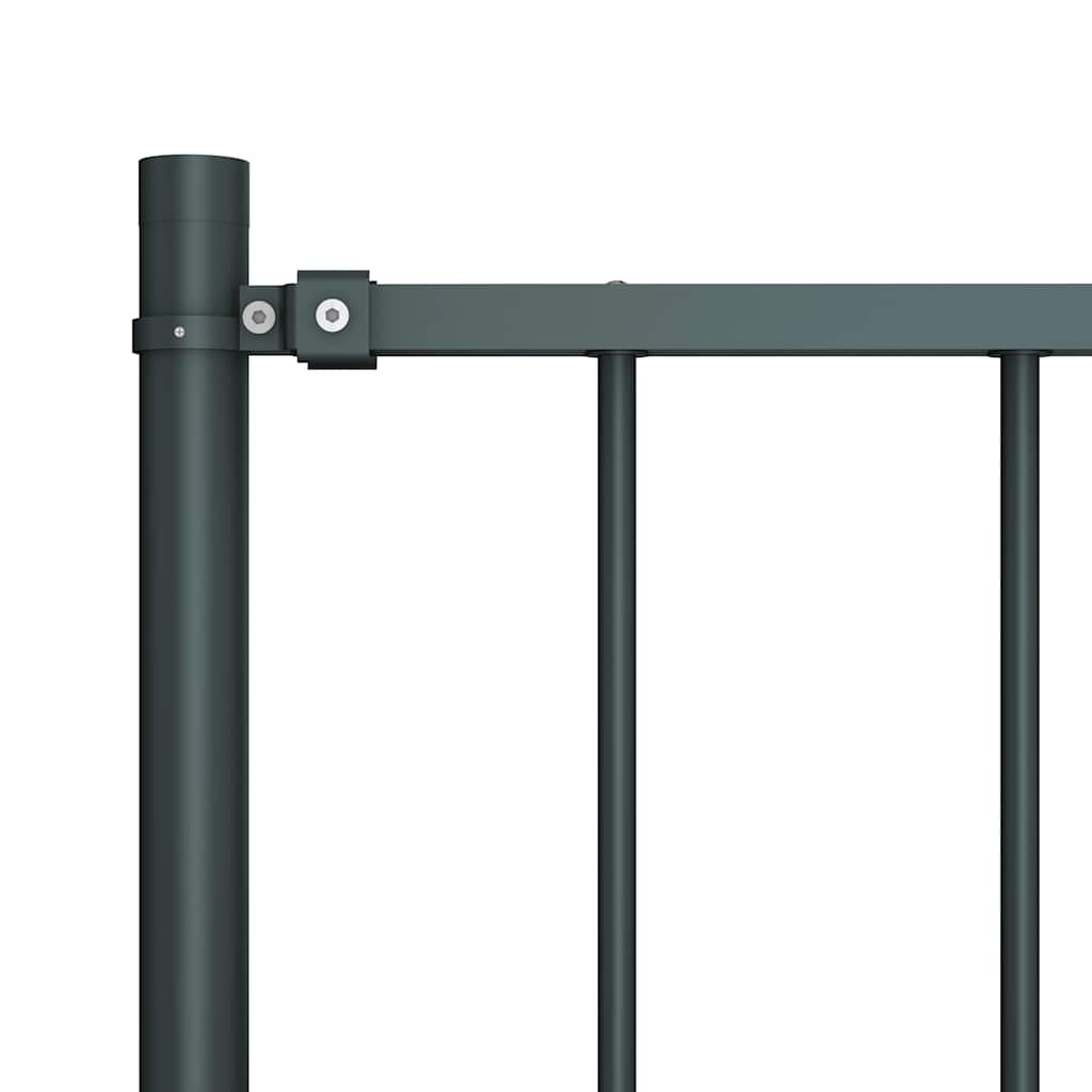 Gjerdepanel Woerden med stolper stål 1,7x1,25 m antrasitt