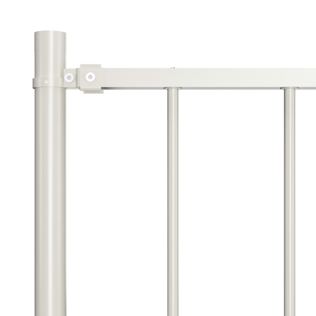 Gjerdepanel Woerden med stolper stål 1,7x1,25 m hvit