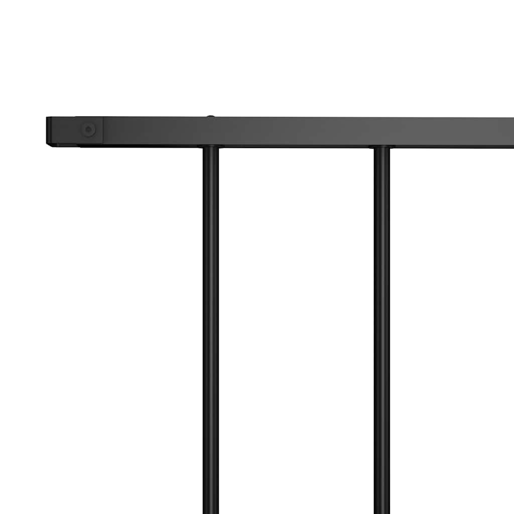 Gjerdepanel pulverlakkert stål 1,63x1 m svart