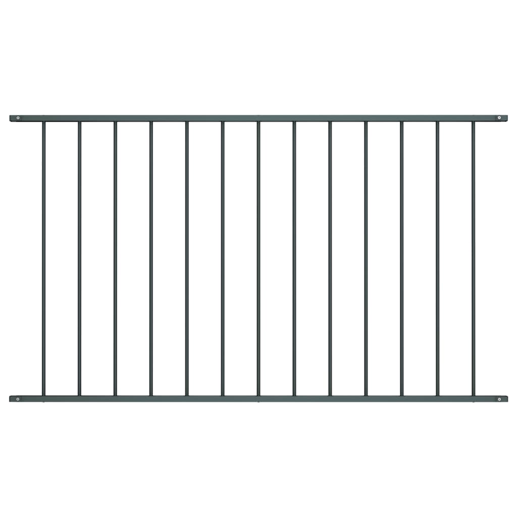 Gjerdepanel pulverlakkert stål 1,63x0,75 m antrasitt
