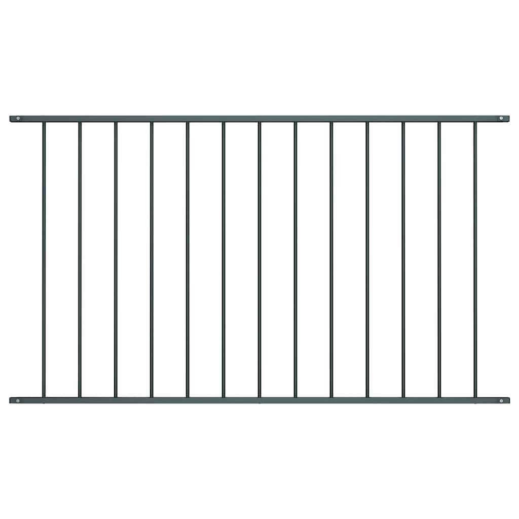 Gjerdepanel pulverlakkert stål 1,63x1,25 m antrasitt