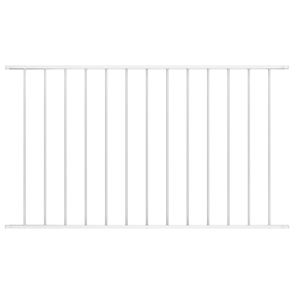 Gjerdepanel pulverlakkert stål 1,63x0,75 m hvit