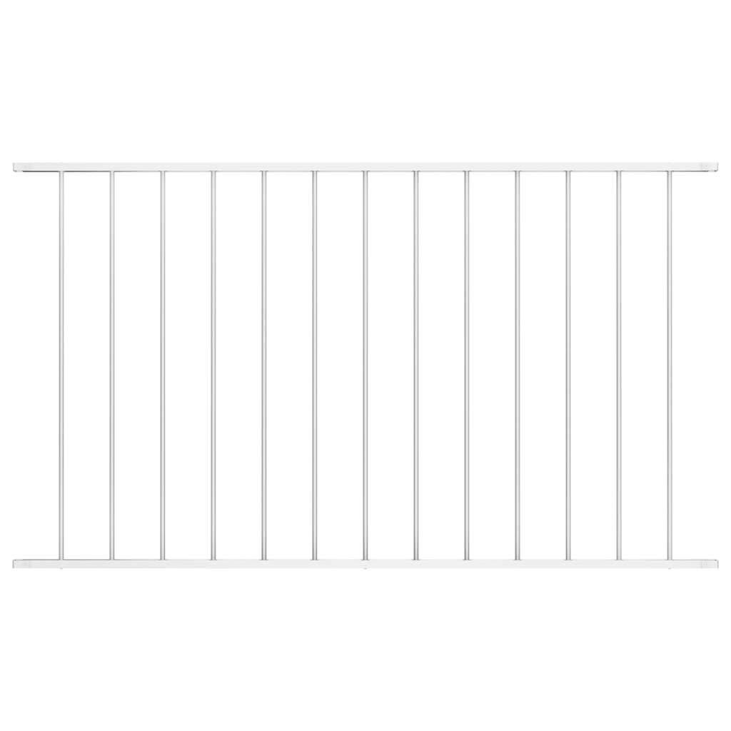 Gjerdepanel pulverlakkert stål 1,63x1 m hvit