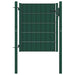 Gjerdeport PVC og stål 100x81 cm grønn vidaXL