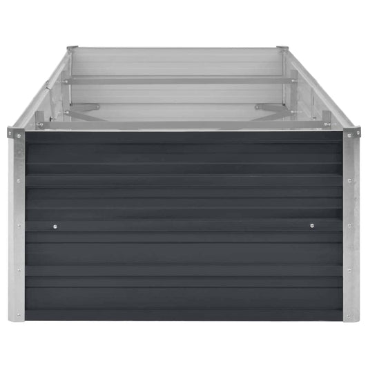 Høybed antrasitt 240x80x45 cm galvanisert stål