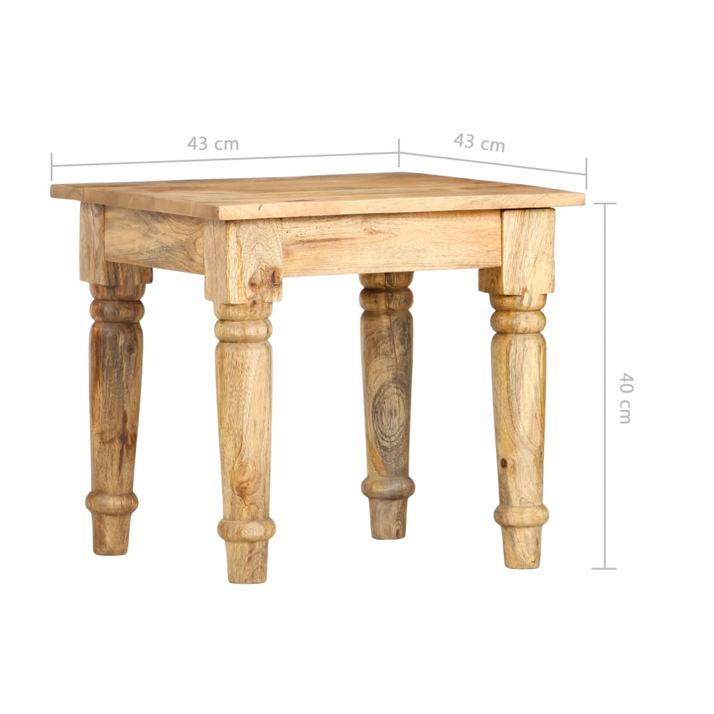 Sidebord 43x43x40 cm heltre mango