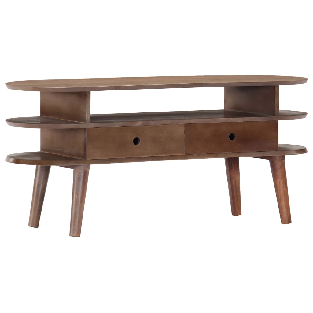 TV-benk 110x35x50 cm heltre akasie