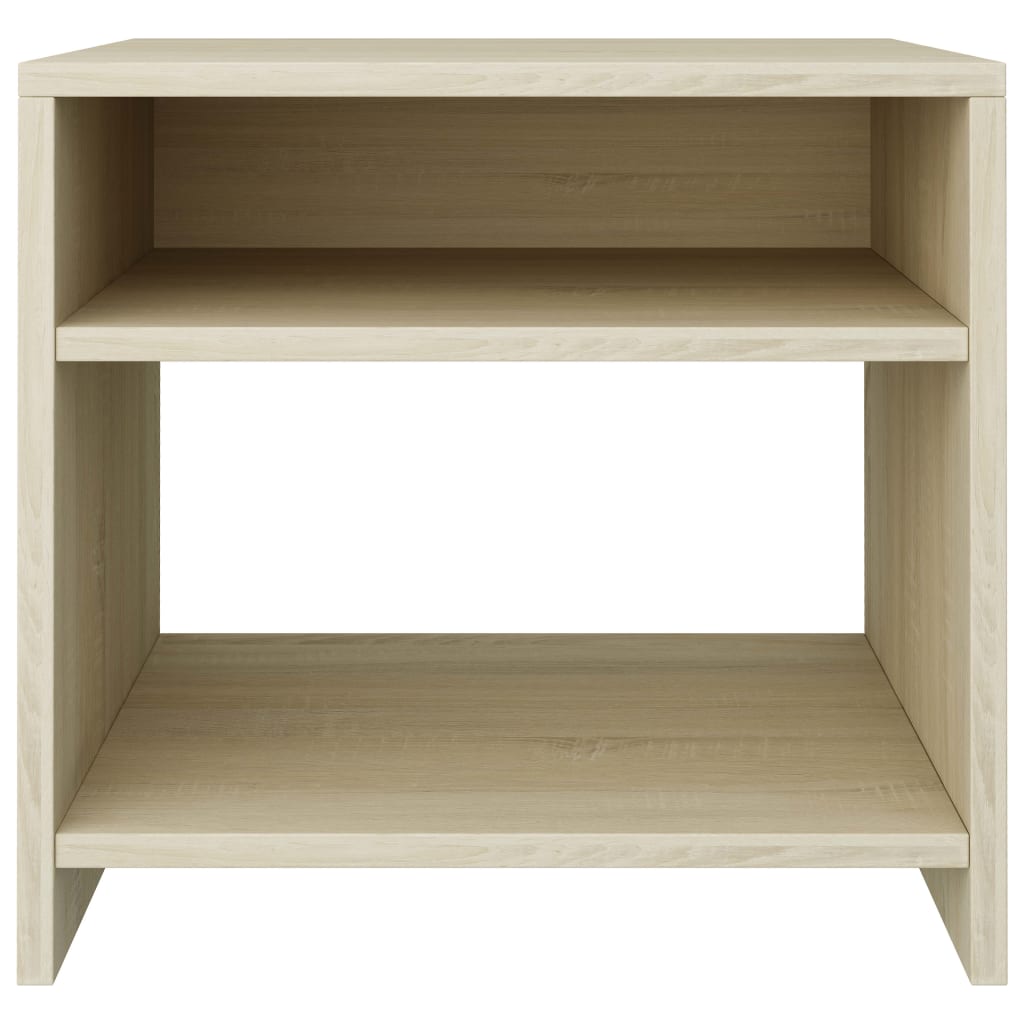 Nattbord 2 stk sonoma eik 40x30x40 cm konstruert tre
