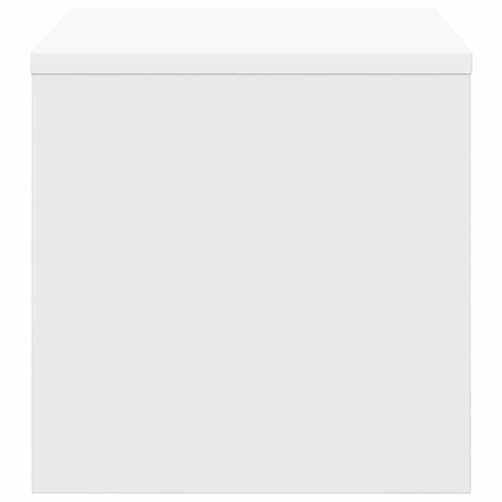 Nattbord 2 stk hvit 40x30x30 cm konstruert tre