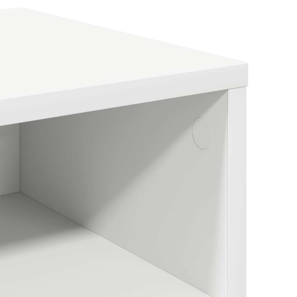 Nattbord 2 stk hvit 40x30x30 cm konstruert tre