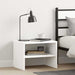 Nattbord 2 stk hvit 40x30x30 cm konstruert tre