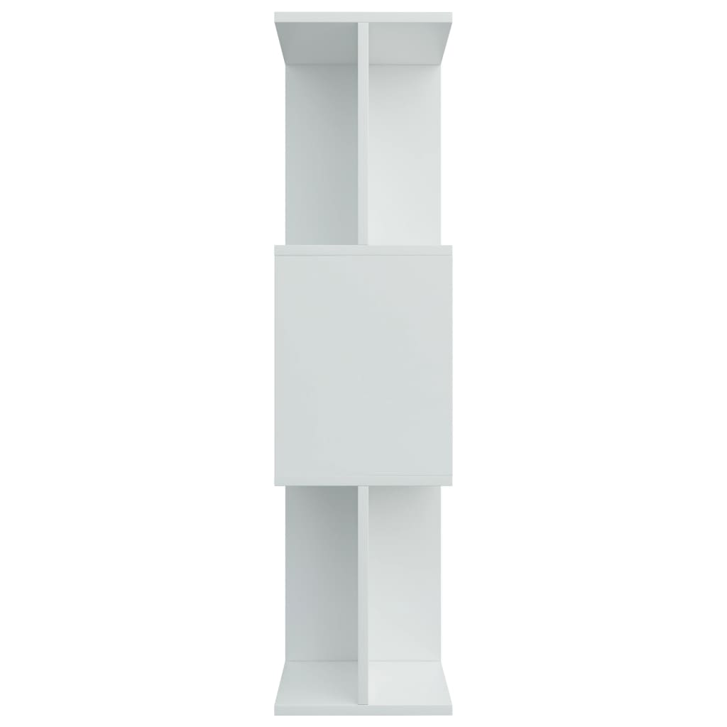 Bokhylle/Romdeler hvit 80x24x96 cm konstruert tre