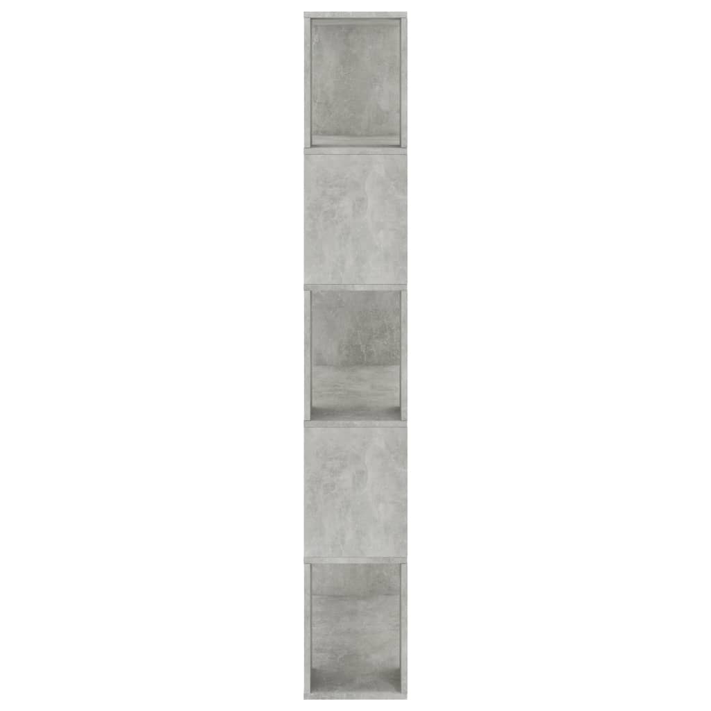 Bokhylle/Romdeler betonggrå 80x24x159 cm konstruert tre vidaXL