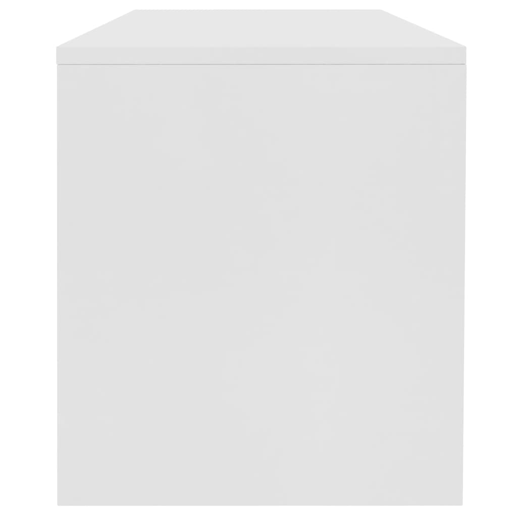 Salongbord hvit 100x40x40 cm sponplate