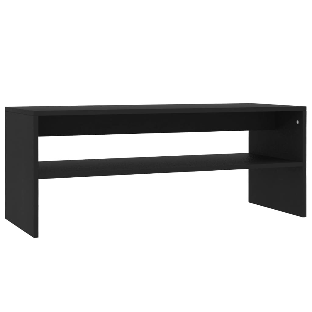 Salongbord svart 100x40x40 cm konstruert tre