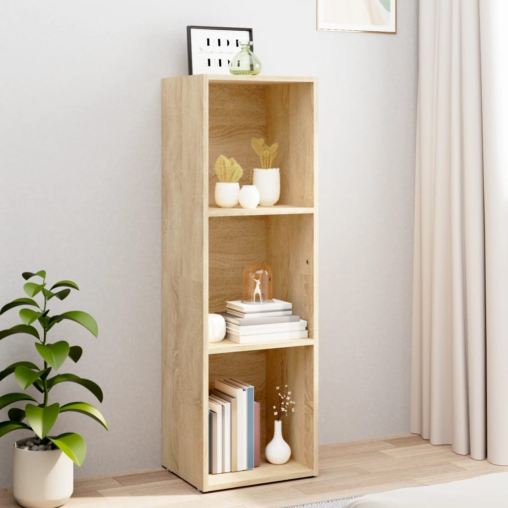 Bokhylle/TV-benk sonoma eik 36x30x114 cm konstruert tre