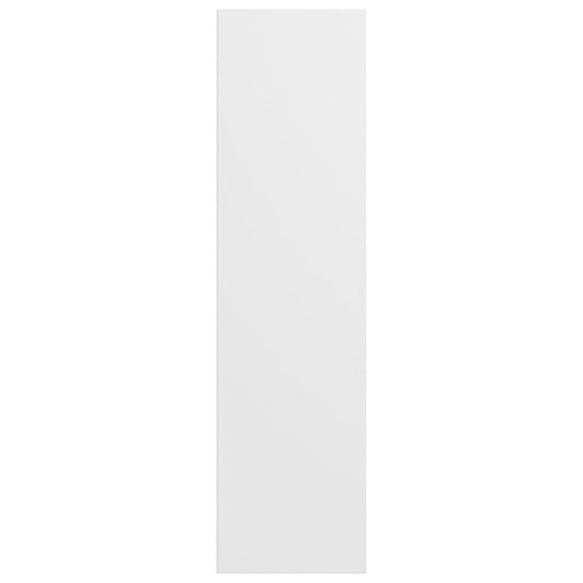 Bokhylle/TV-benk hvit 36x30x143 cm konstruert tre