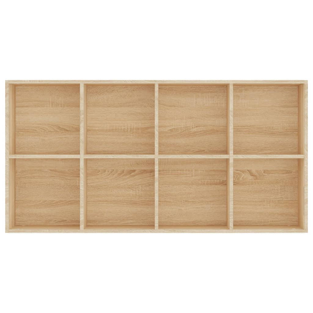 Bokhylle/skjenk sonoma eik 66x30x130 cm konstruert tre